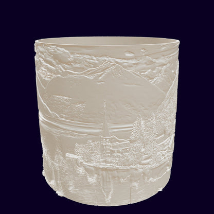 Schweizer Bergdorf am See (KI)